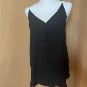 New LOFT size small black button detail tank